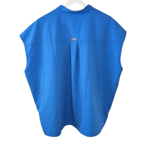 FIGS Womens Technical Collection Rafaela Oversized Scrub Top Size XXL Blue - Picture 6 of 8